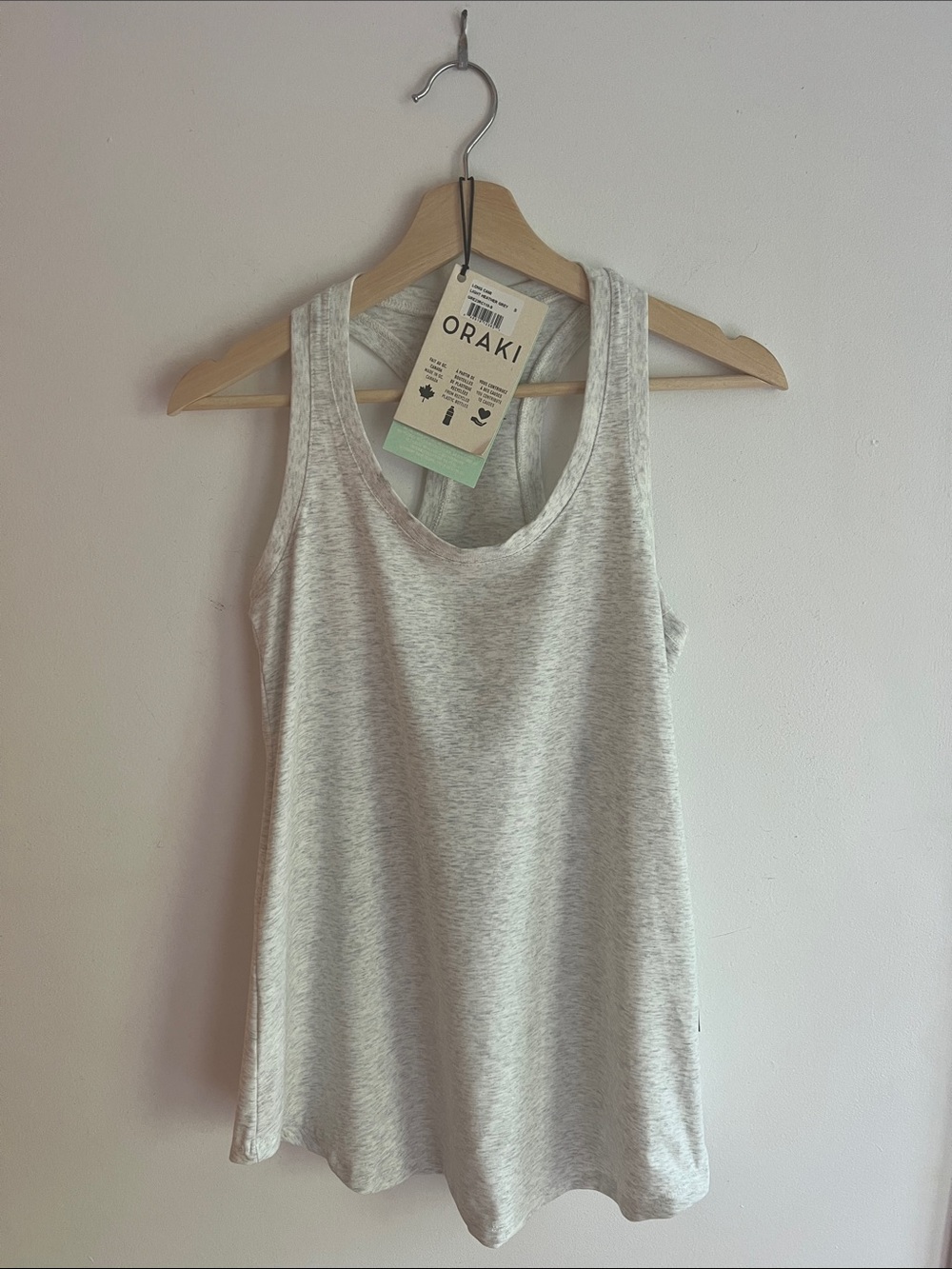 NWT Oraki Long Cami Heather Grey - Picture 2 of 10